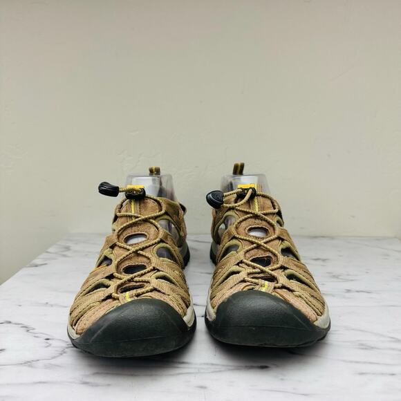 Keen Brown Leather Whisper Slip On Sandals Women’s 11 - Picture 2 of 10